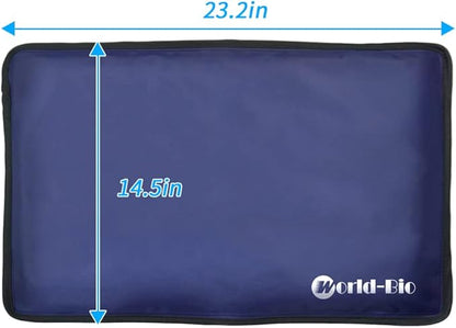 Extra Large Ice Pack for Injuries Reusable, Full Back Ice Pack Large Gel Ice Wrap w/2 Straps Cold Compress for Back Pain Relief from Swelling, Bruises, Sprains, Reusable Cold Pack 23.2" x 14.5"
