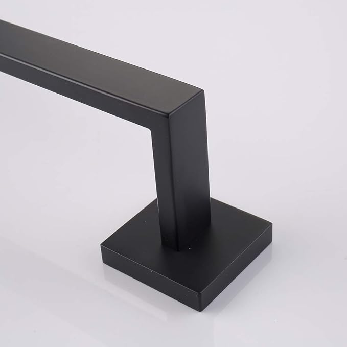 16 Inch Black Single Towel Bar Rack 304 Stainless