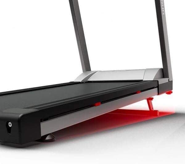 DeerRun Treadmills for Home with Incline and Handles, 3.5 HP Foldable Treadmill 350 LBS Weight Capacity for Small Spaces, Folding Running Machine with Smart APP