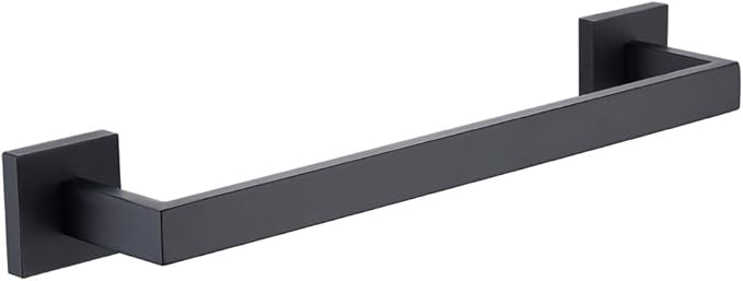 16 Inch Black Single Towel Bar Rack 304 Stainless