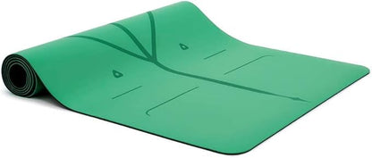 Liforme Original Yoga Mat – Free Yoga Bag Included - Patented Alignment System, Warrior-like Grip, Non-slip, Eco-friendly, sweat-resistant, long, wide, 4.2mm thick mat for comfort