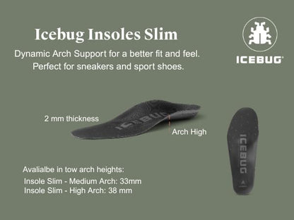 Icebug SLIM Low Cushion Support Insole with Arch Flex Technology