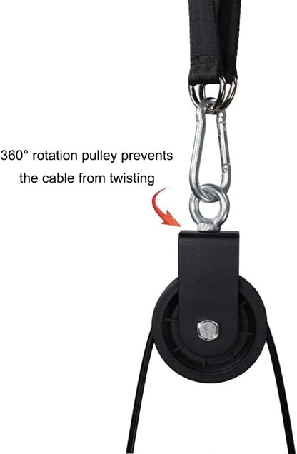 LAT Pull Down and Lift Weight Pulley System