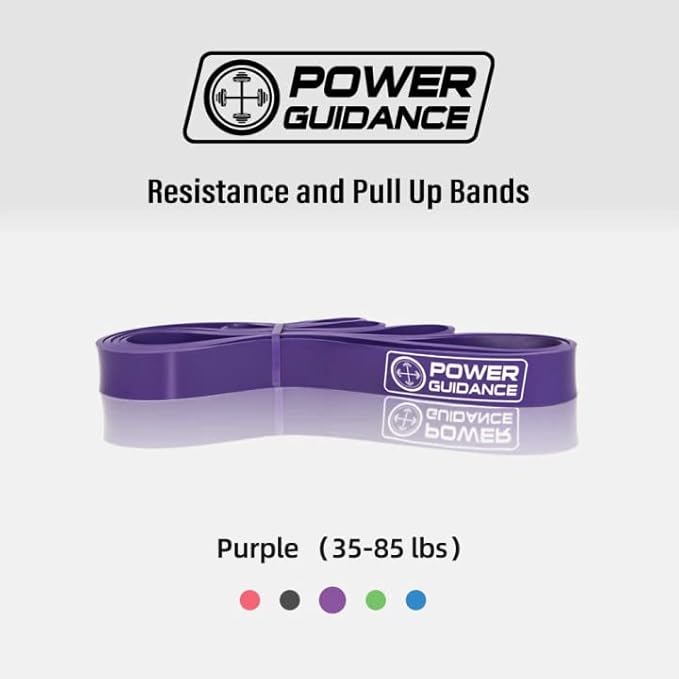 POWER GUIDANCE Pull Up Assist Bands - Stretch Resistance Band - Mobility Band - Powerlifting Bands - by Perfect for Body Stretching, Powerlifting, Resistance Training