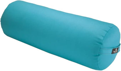 Hugger Mugger Round Yoga Bolster - Firm Round Shape, Higher Profile, Great Under Knees, Soft Support, Handmade in The USA