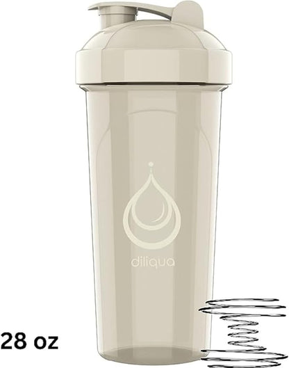 2 PACK, 28 oz & 20 oz Shaker Bottles with Powerful Wire Whisks for Protein Mixes | Leakproof Blender Shaker Bottle Pack | BPA-Free & Dishwasher Safe | Shaker Bottle | Shaker Cups for shakes