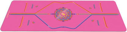 Liforme Printed Yoga Mat Collection - Free Yoga Bag Included - Patented Alignment System, Warrior-like Grip, Non-Slip, Eco-friendly, Sweat-resistant, Long, Wide and Thick for Comfort