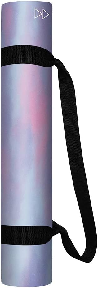 YOGA DESIGN LAB | The Combo Yoga Mat | 2-in-1 Mat+Towel | Eco Luxury | Ideal for Hot Yoga, Power, Bikram, Ashtanga, Sweat | Studio Quality | Includes Carrying Strap!