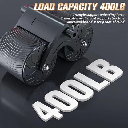 2024 New Ab Roller Wheel with Timer & Knee Mat,Automatic Rebound Abdominal Wheel with Elbow Support Ab Workout Equipment for Strengthening Core Muscles Abs Exercise Roller for Women Men