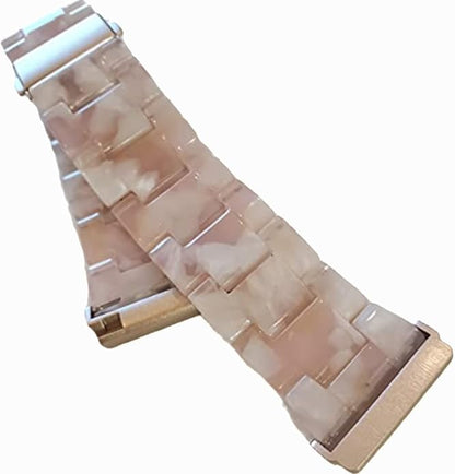 DSAAplus Compatible with Fitbit Versa4/Sense2/Versa3/Sense, Versa/Versa 2/Versa Lite/Versa SE Bands Resin Fashion Smartwatch Replacement Wristband Strap for Women Men