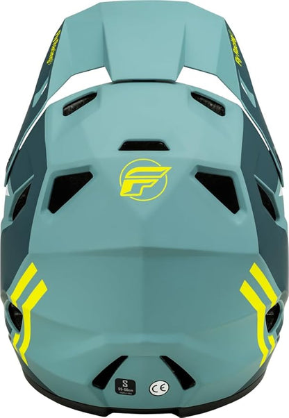 Fly Racing Rayce Full-Face Mountain Bike/BMX Helmet – ASTM F1952 DH Certified, CPSC 1203, CE EN1078, Poly-Alloy Shell, TFV Ventilation, Removable Liner