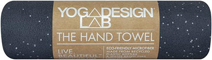Yoga Design LAB | The Hand Towel | Premium Non Slip Hand Towel | Designed in Bali | Colorful Eco Printed + Quick Dry + Soft | Hot Yoga, Bikram, Ashtanga, Sport, Barre, Travel (Celestial)