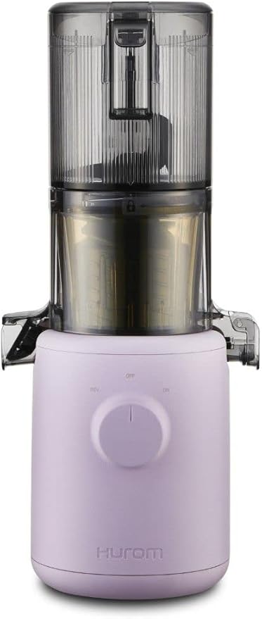 Hurom H310 Easy Clean Slow Juicer, Lavender | Compact | Quiet Motor | Hopper Fits Whole Produce | Scrub Free | Easy Assembly | Cold Press Masticating Juicer