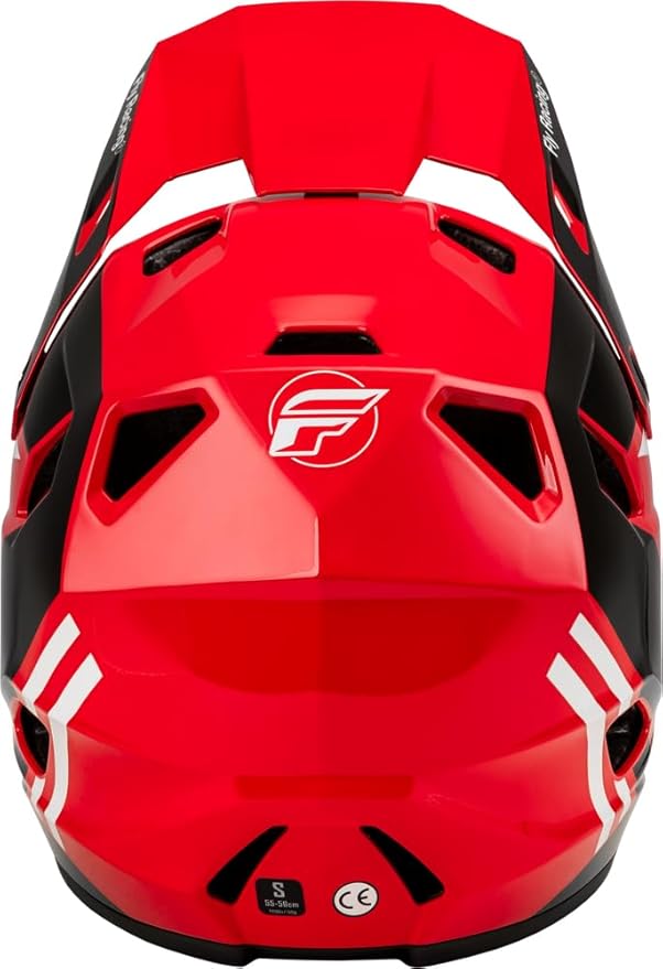 Fly Racing Rayce Full-Face Mountain Bike/BMX Helmet – ASTM F1952 DH Certified, CPSC 1203, CE EN1078, Poly-Alloy Shell, TFV Ventilation, Removable Liner