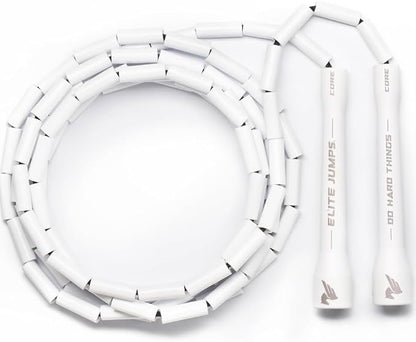 Elite Jumps - Do Hard Things 1” Beaded Jump Ropes - Strong & Durable Materials - Resize & Adjust - Fitness & Cardio Training - Improve Rhythm, Speed, Agility