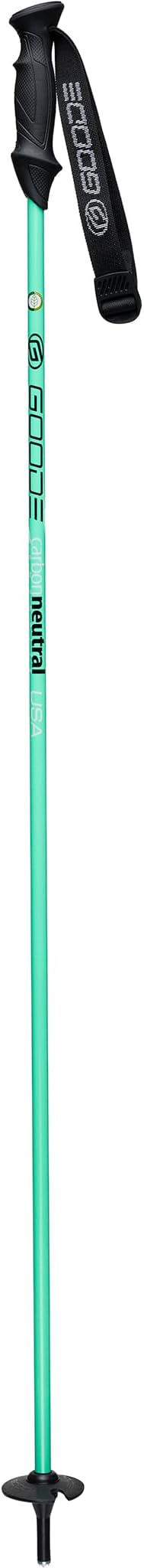 GOODE Carbon Neutral Ski Poles – Ultra-Lightweight & Durable Eco-Friendly Composite – High-Performance Shock Absorbing Downhill Ski Poles for Men & Women - Pair