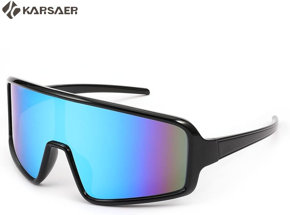 Karsaer Vision Sports Sunglasses Cycling Glasses Baseball Softball Sunglasses Unisex for Adult Youth Kids Boys Girls 8-16