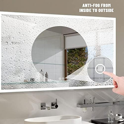 Led Bathroom Mirror with Lights Mount,71 x 32 Inch,