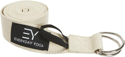 Everyday Yoga Super Strong Strap with Metal D-ring Buckle - Improve Flexibility, Stretching, and Physical Therapy Fitness.