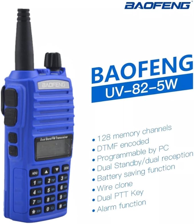 2 Pack BAOFENG UV-82 Dual Band Two Way Radio 5W Ham