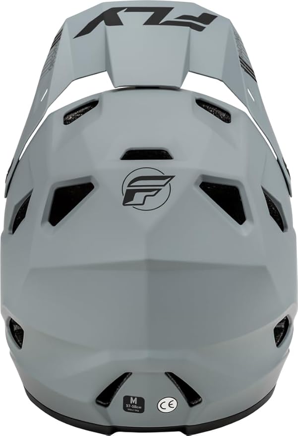 Fly Racing Rayce Full-Face Mountain Bike/BMX Helmet – ASTM F1952 DH Certified, CPSC 1203, CE EN1078, Poly-Alloy Shell, TFV Ventilation, Removable Liner