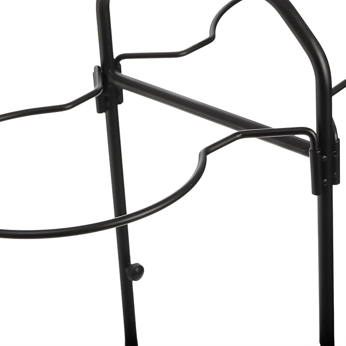 Lawei Metal Basketball Ball Storage Rack 4-Ball Double