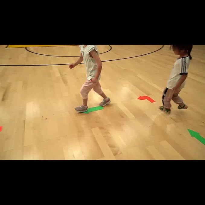 12pcs Colorful Star Arrow Spot Marker Non-Slip Directional Carpet Marker for Training Agility, Kids Classroom Activity, Gym, Sport, Home (Turn Arrow)