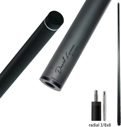 29.13" /Radial Wavy 3/8-10 3/8-11 3/8-14 Uni-Loc 5/16-18 Carbon Pool Cue Single Shaft, Low Deflection Technology, Ultra-Smooth, pro Taper, Easy to Control