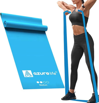 Professional 8 Yards Bulk Resistance Bands Rolls or 5,6,7 ft. Long Non-Latex Elastic Exercise Bands, Stretch Bands for PT, Yoga, Pilates, Rehab, at-Home or The Gym Workouts