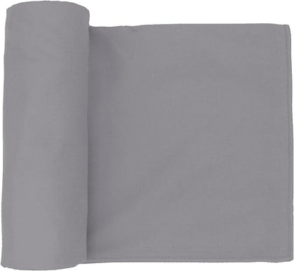 Eunzel Hot Yoga Towel Non Slip Yoga Mat Towel Non-Slip Sweat Absorbent Microfiber Towel for Hot Yoga, Pilates and Workout 72" x 26.5", Dark Grey