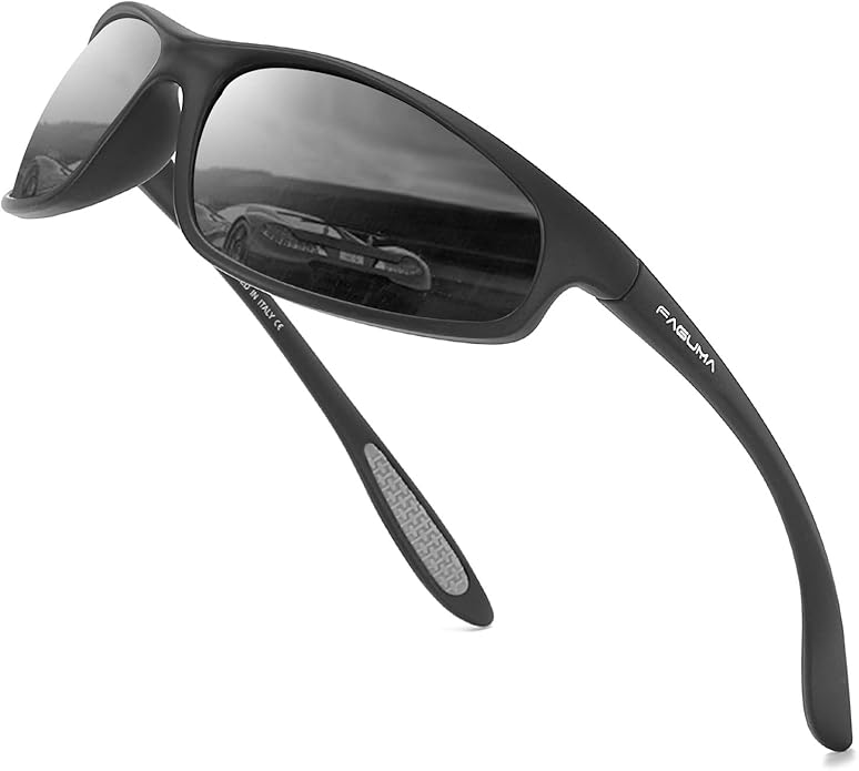 FAGUMA Polarized Sports Sunglasses For Men Cycling Driving Fishing UV400 Protection