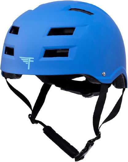 Flybar Bike Helmet- Multi Sport Dual Certified Adjustable Dial, Lightweight Skateboard Helmet, Roller Skating, Pogo, Electric Scooter, Snowboard, Boys and Girls Kids- Adults Helmets