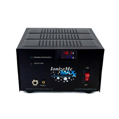 HEALTHandMED IonizeMe Maxx-Powerful 20 Volts, 2.5 Amperes Heavy Duty Ionic Foot Bath Detox Machine (Starter Package) with 5 Year Warranty and Detox Expert Phone Consultation | Made in USA