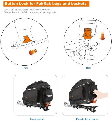 Ibera PakRak Touring Bicycle Seatpost/Disc/Non/Disc Rack and Quick Release Bag