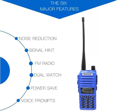 2 Pack BAOFENG UV-82 Dual Band Two Way Radio 5W Ham