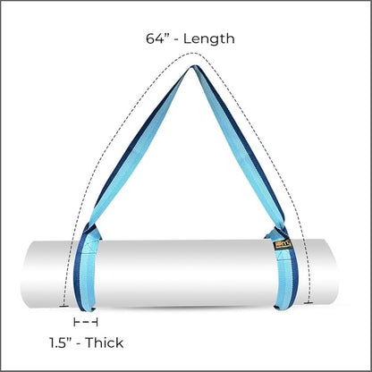 Yoga Mat Carrier Strap | Adjustable Mat Holder Sling for Carrying Mats | Thick & Comfy Texture | Yoga Mat Strap