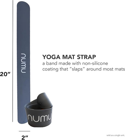 Numu Yoga Mat Strap Slap Band - Easy Snap On to Keep Exercise Mat Tightly Rolled and Secured for Yoga Mat Storage and Travel