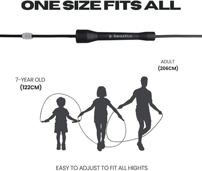 Speed Jump Rope by Dayan Kolev, 5mm PVC Skipping Rope, Great for Beginners and Advanced Athlets, Designed for Fitness, Cardio, Boxing & CrossFit, Adjustable length with Unbreakable Handles