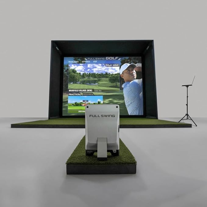 Full Swing KIT Golf Launch Monitor and Simulator GSPro Software with GPS Course Overview