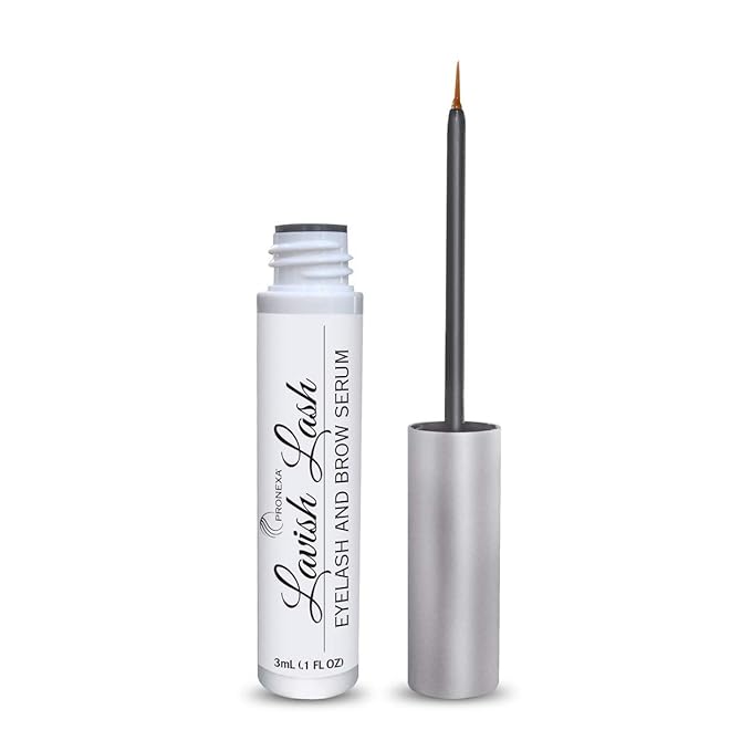 Hairgenics Lavish Lash – Eyelash Growth Enhancer & Brow Serum with Biotin & Natural Growth Peptides for Long, Thick Lashes and Eyebrows! Dermatologist Certified, Cruelty Free & Hypoallergenic.