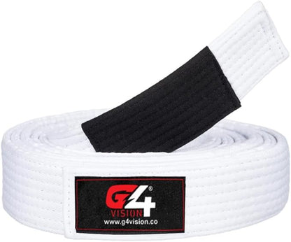 G4 VISION Jiu Jitsu Belt BJJ Belts Brazilian Adult A1 A2 A3 A4 Black Brown Purple Blue White