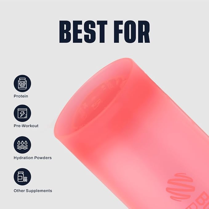 BlenderBottle Classic V2 Shaker Bottle Perfect for Protein Shakes and Pre Workout, 20-Ounce (3 Pack), Black, Navy, Pink