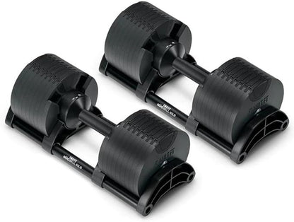 SMRTFT NUOBELL Adjustable Dumbbells | The Original All-in-One NUOBELL Adjustable Dumbbell Set | Feel Real Like Traditional Dumbbells | Highly Durable | Best 2 Year Warranty