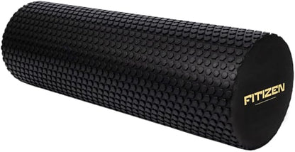 FitNation Foam Roller – High-Density Foam Muscle Roller – Textured Foam Rollers for Muscle Massage, Stretching, Pilates, Yoga