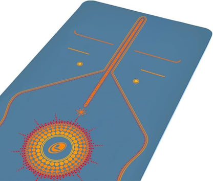 Liforme Printed Yoga Mat Collection - Free Yoga Bag Included - Patented Alignment System, Warrior-like Grip, Non-Slip, Eco-friendly, Sweat-resistant, Long, Wide and Thick for Comfort