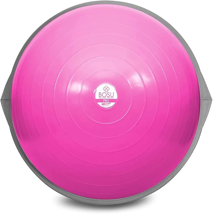 Bosu Pro Multi Functional Home Gym Full Body Balance Strength Trainer Ball Equipment with Guided Workouts and Pump