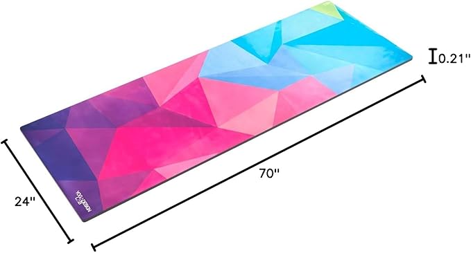 YOGA DESIGN LAB | The Combo Yoga Mat | 2-in-1 Mat+Towel | Eco Luxury | Ideal for Hot Yoga, Power, Bikram, Ashtanga, Sweat | Studio Quality | Includes Carrying Strap!