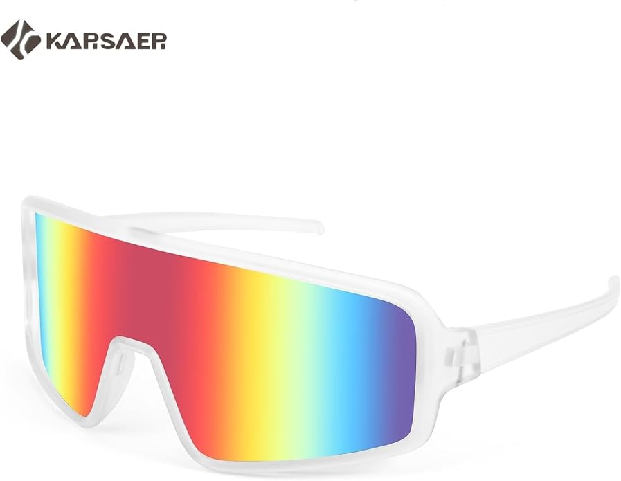Karsaer Vision Sports Sunglasses Cycling Glasses Baseball Softball Sunglasses Unisex for Adult Youth Kids Boys Girls 8-16
