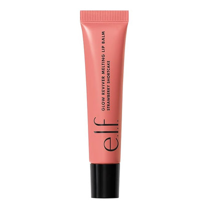 e.l.f. Glow Reviver Melting Lip Balm, Hydrating Tinted Lip Balm For A Glossy Finish & Soft, Supple Lips, Vegan & Cruelty-Free, Strawberry Shortcake