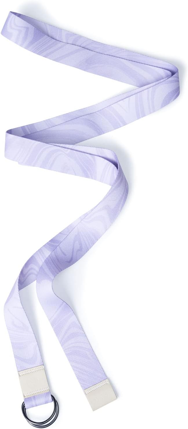 yogadesignlab YOGA DESIGN LAB | The Yoga Strap | Luxurious, Extra Long, Super Soft, Eco Printed | Studio Quality, Adjustable | Safely Stretch Further and Hold Longer | 8 ft Long